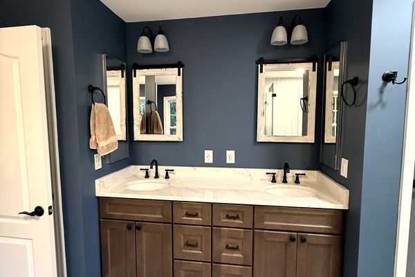 Bathroom restored after photo - Ashburn, VA restoration company
