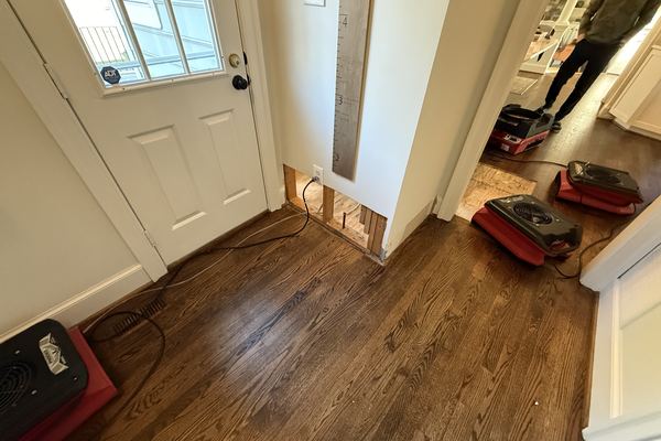 Kitchen water damage before photo, water damage services in Leesburg, VA