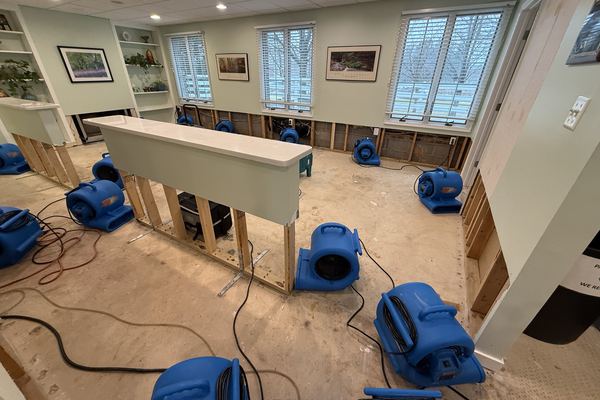 Water damage before photo, water damage services in Leesburg, VA
