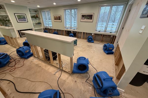 Water damage mitigation before photo leesburg